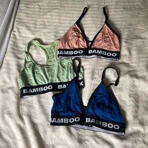 Bundle of 3 Bamboo Underwear bralettes